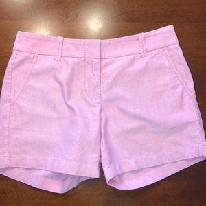 ⬇️ $24 Jcrew Pink chambray city fit shorts. Size 0